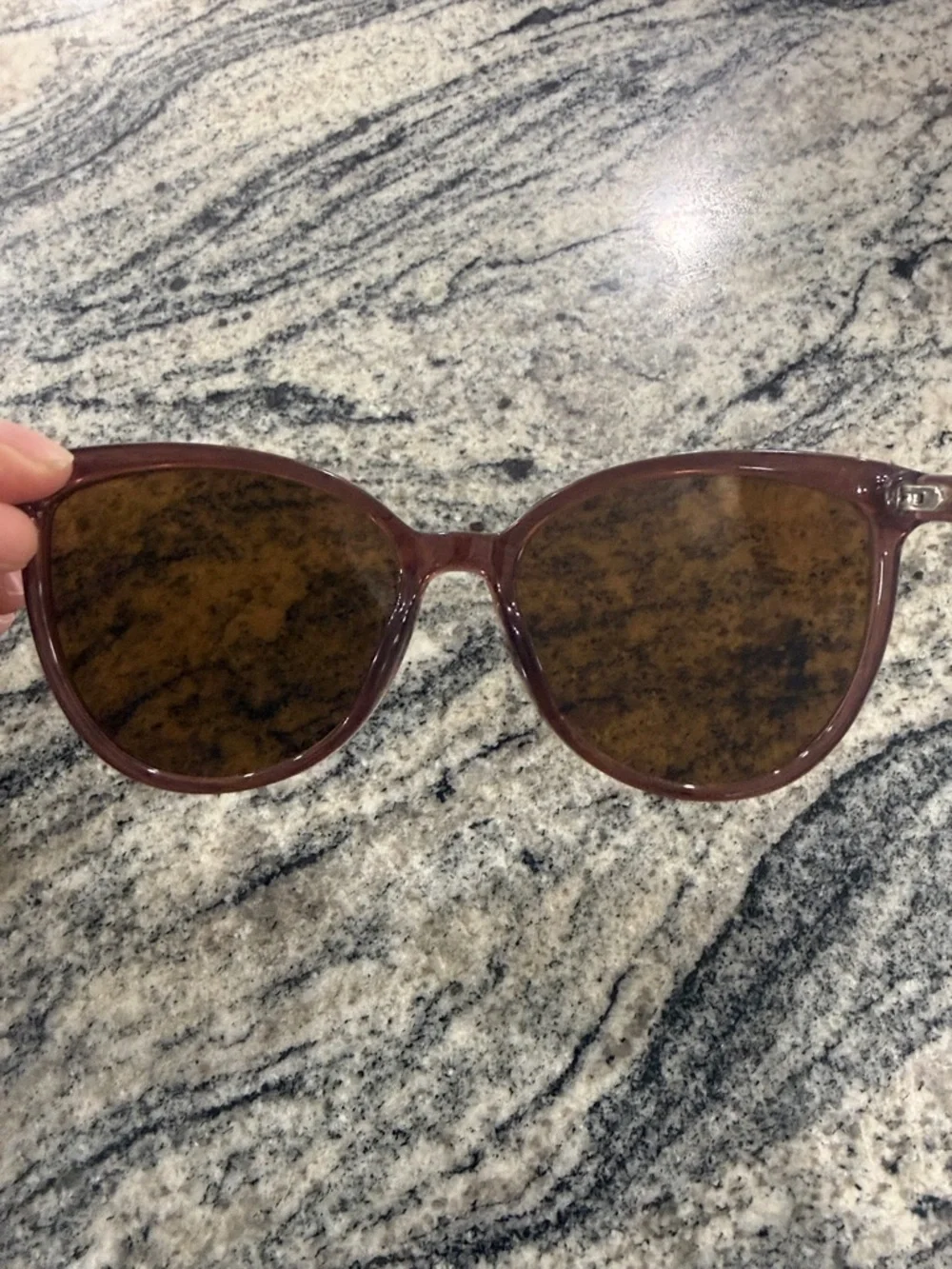 Amelia E Brown Cat-Eye Sunglasses - frames only (there is a prescription in them